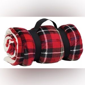 Northeast Outfitters Cozy Soft Sherpa Cabin Plaid Blanket Winter Holidays 50X60